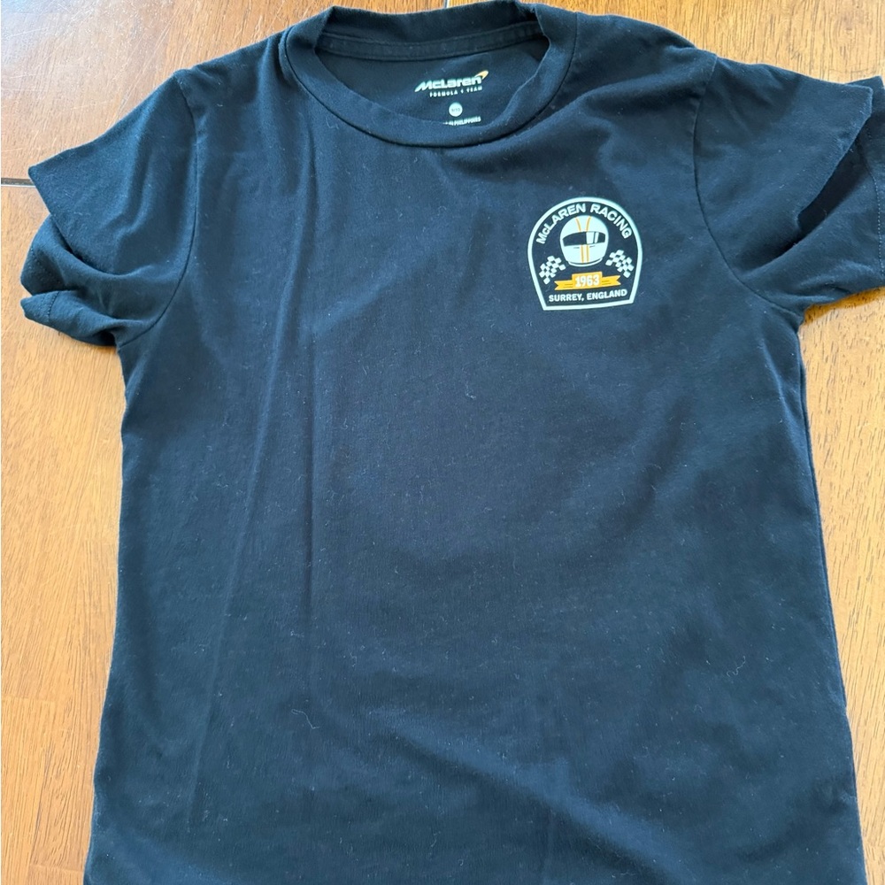 Kids Black Maclaren T-Shirt